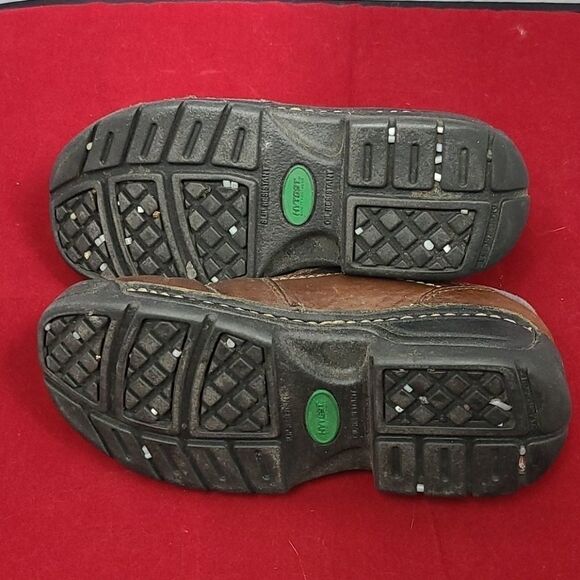 HYTEST 17141 Women's Brown Steel Toe Slip On Shoe Work Factory Worker - Picture 10 of 13